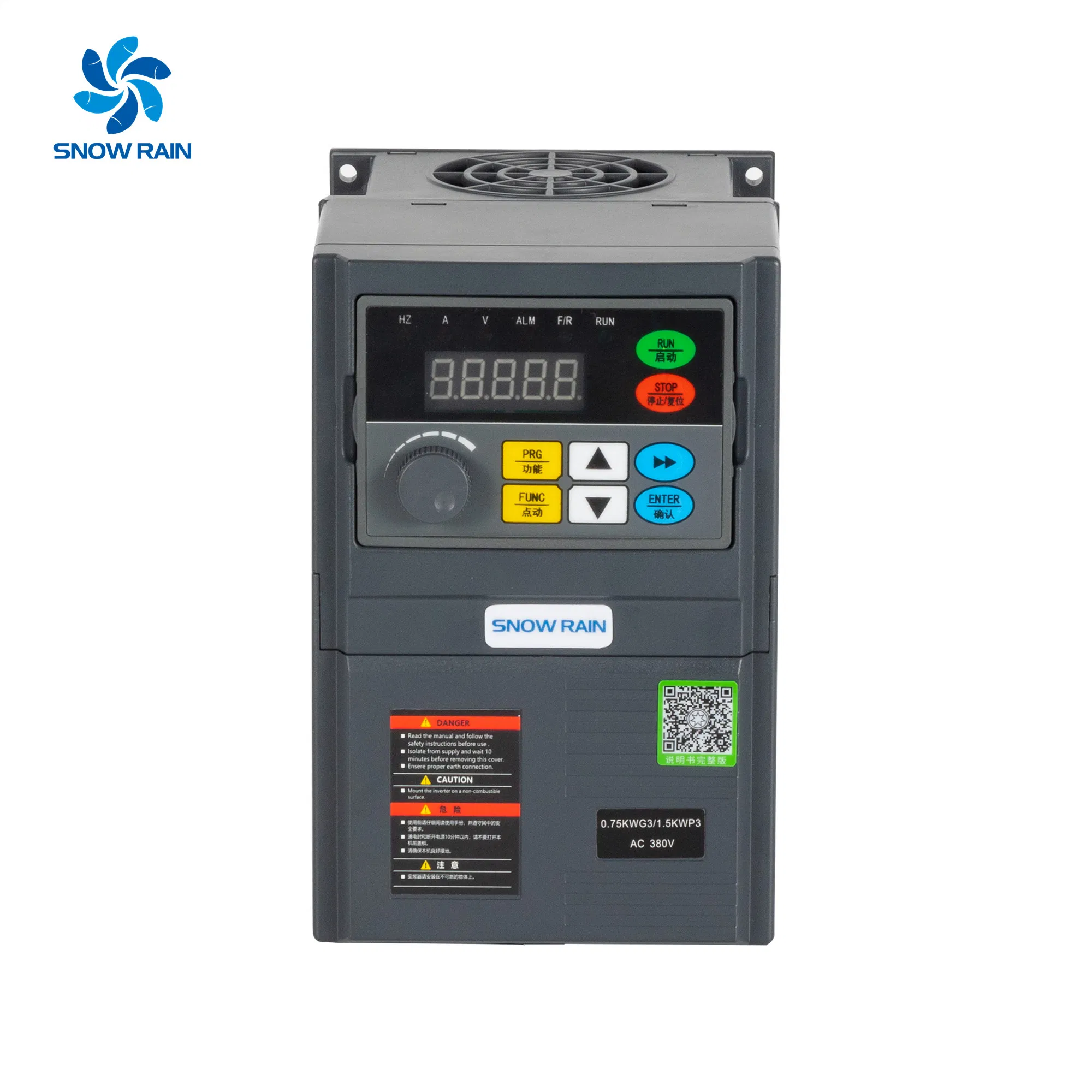 Snow Rain Low Voltage 380V Frequency Inverter 0.75kw VSD VFD