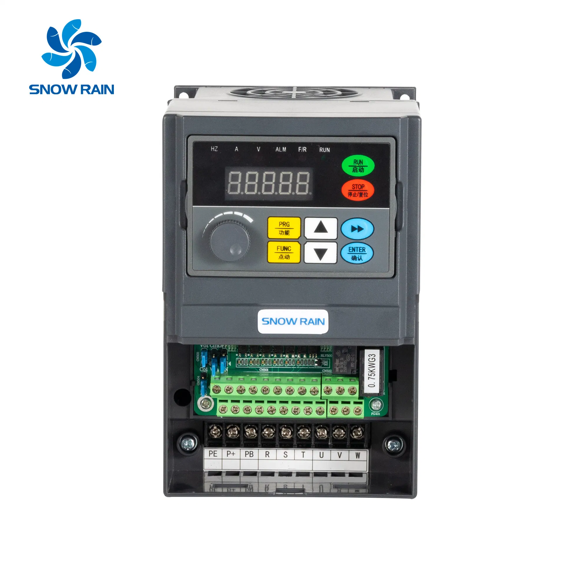 Snow Rain Low Voltage 380V Frequency Inverter 0.75kw VSD VFD