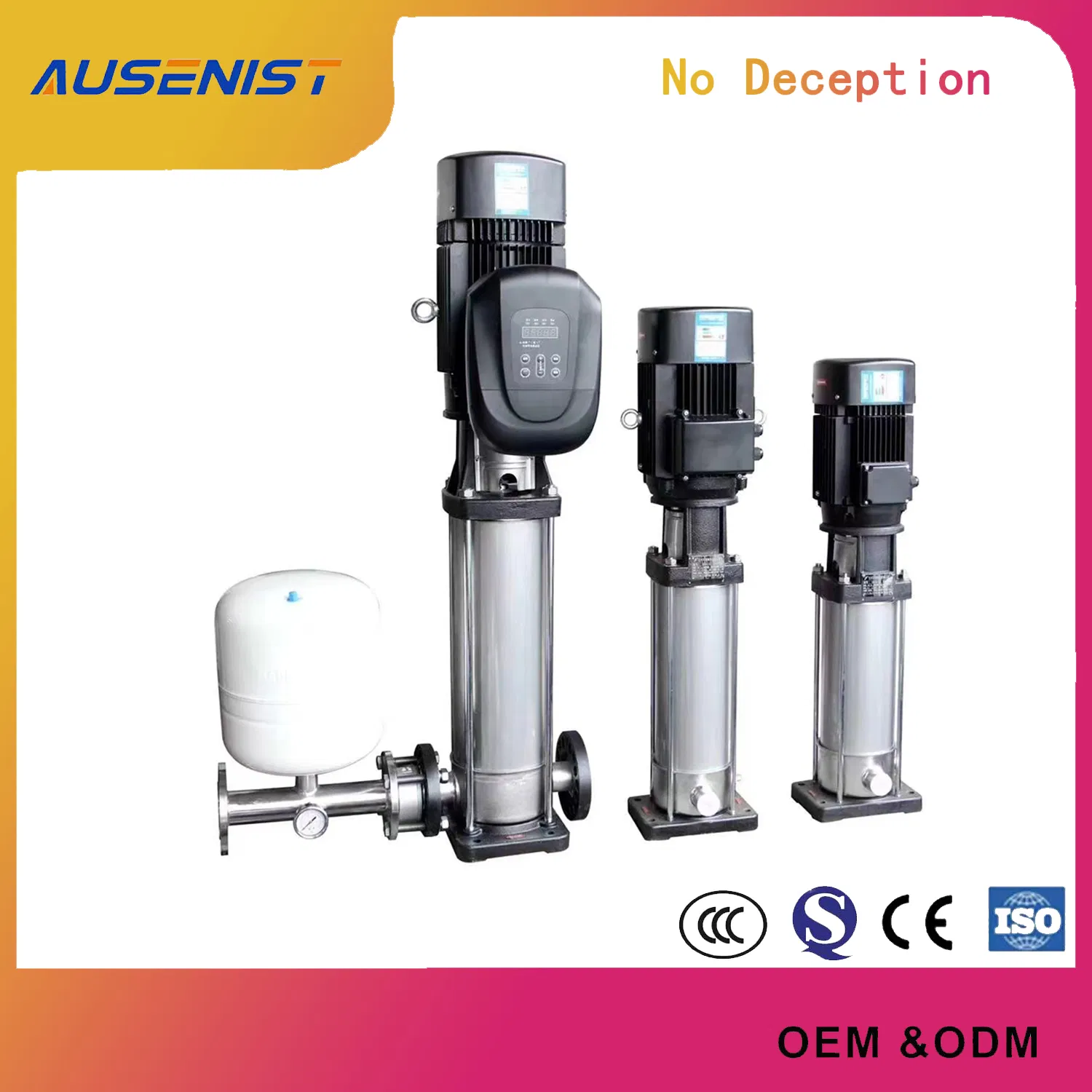 Ausenist VFD Generator Single Phase 12V to 220V 1000W 2000W 3000W AC 12 DC220 Solar Frequency Inverter IP 65 IP54 for Pump