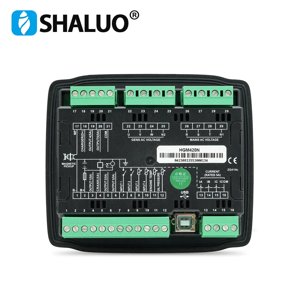 Hgm420n Generator Auto Mains Failure Controller LCD Display Remote Electric Control Panel