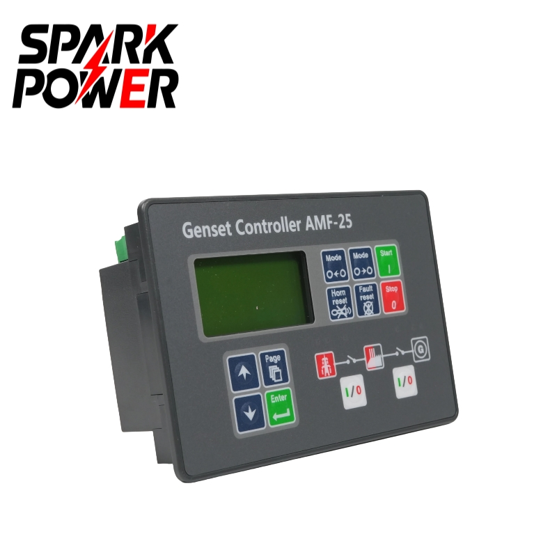 Amf25 LCD Display Genset Control Unit with 7 in/7 out and True RMS Measurement