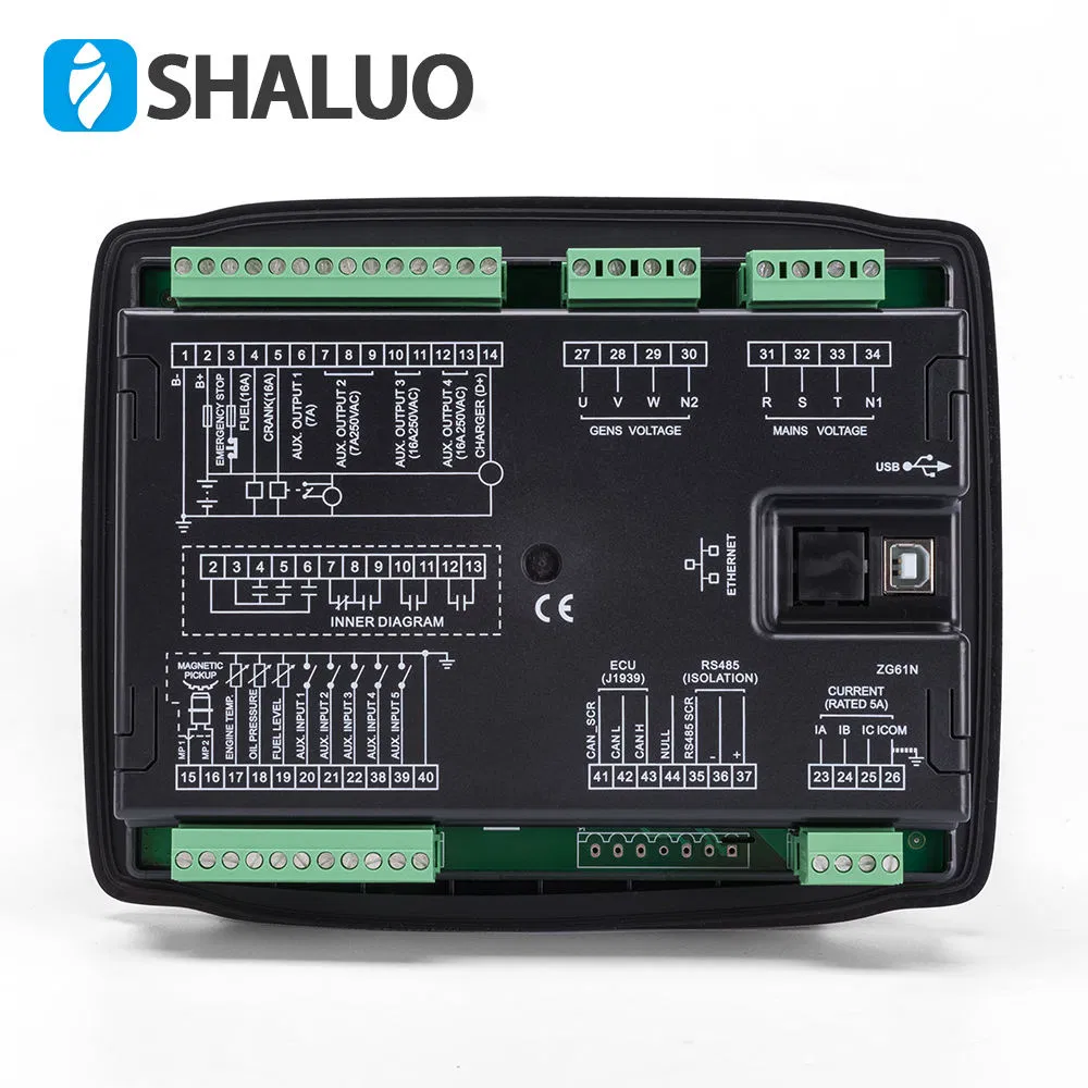 Hgm6120n Smartgen Automatic Controller Remote Diesel Generator Part Engine Electric Auto Start Control Panel