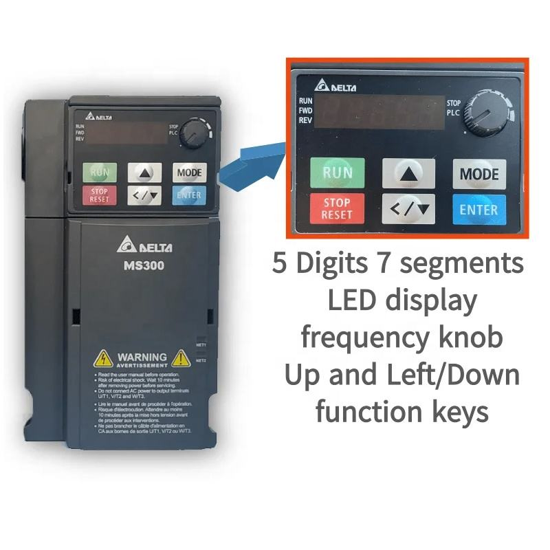 Variador Delta 2HP VFD7a5ms21afsaa Single Phase Output VFD