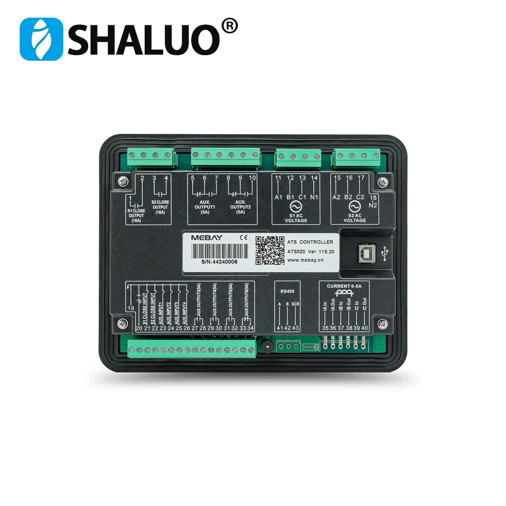 Mebay ATS520 Diesel Generator Controller Dual Power Switch ATS Electronic Control Panel Module