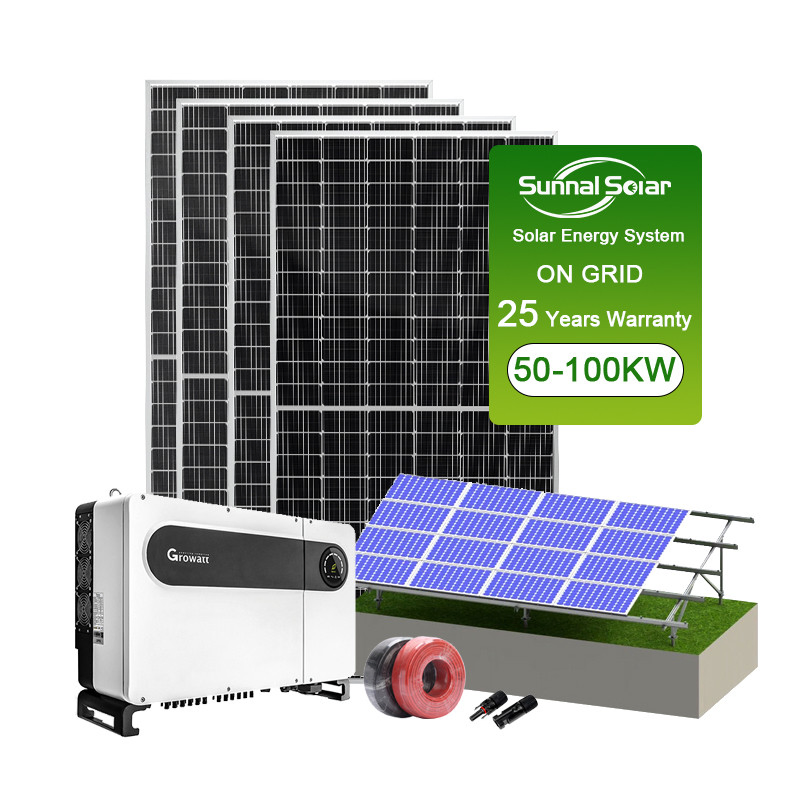 9kw 10kw 15kw 20kw 30kw 45kw 50kw 100kw 1MW House Solar Panel Photovoltaic System Kit Energia Solar on Grid Ground Mount Kit