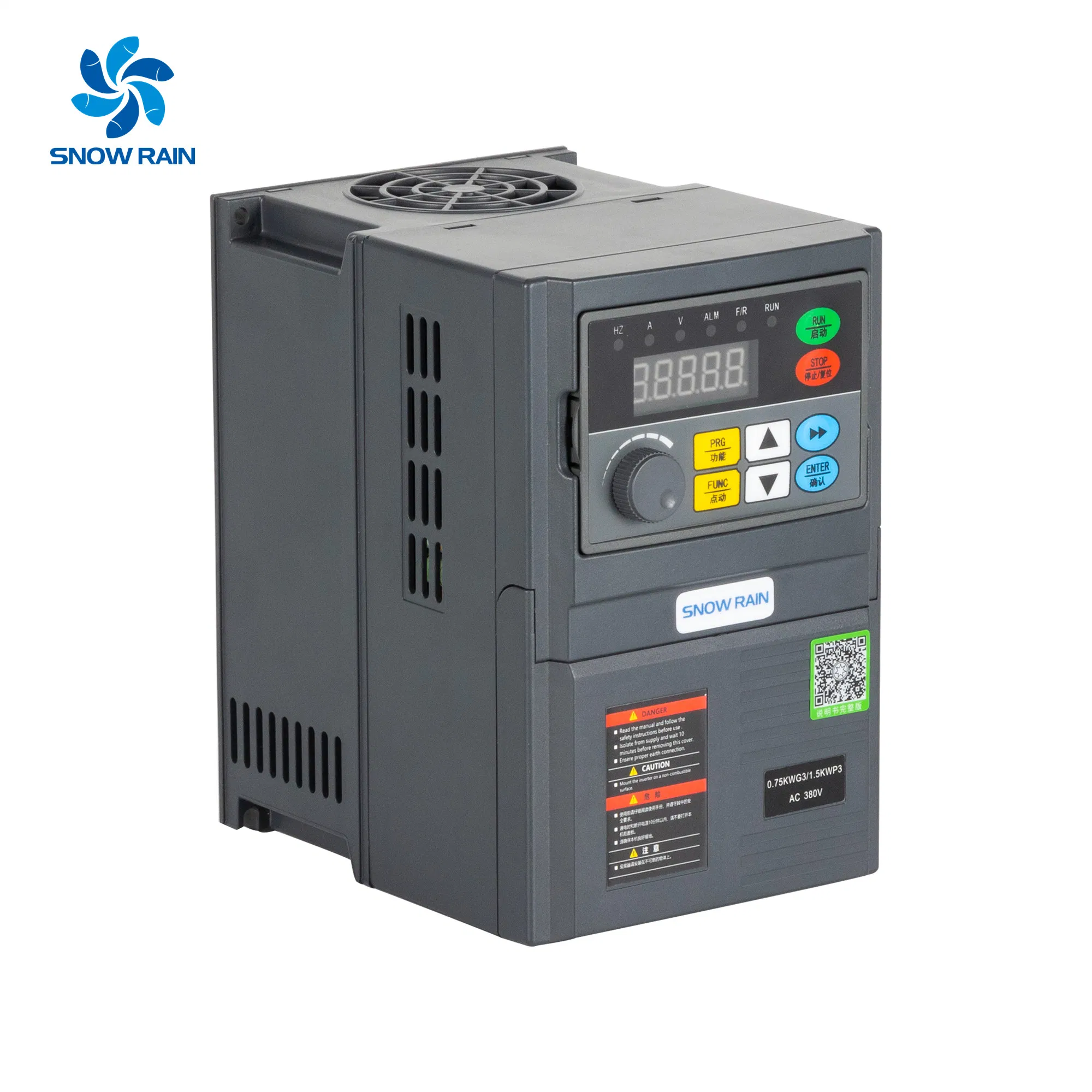 Snow Rain 1.5kw Solar Frequency Inverter 2HP DC Pump Controller 380VAC