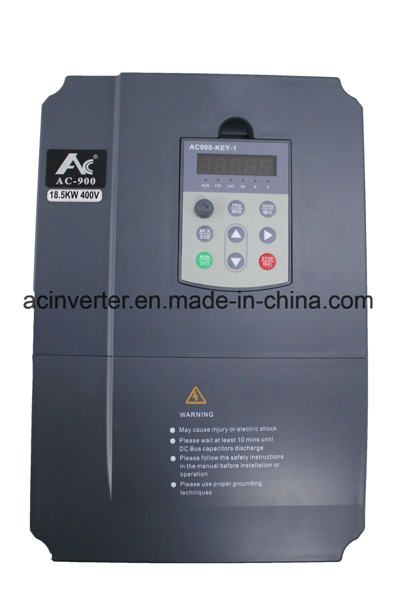 High Voltage Power Inverter Input 380V 400V AC Variable Frequency Drive VFD 3pH 55kw for Industrial Appliance (AC9004T37G)
