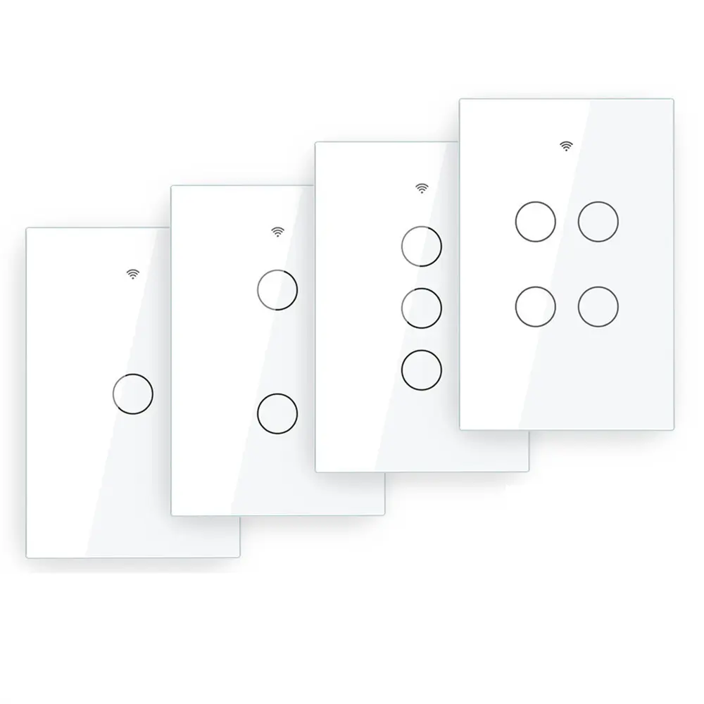 Wholesale Moes WiFi+RF433 Smart Touch Wall Light Switch Manufacturers, Factory