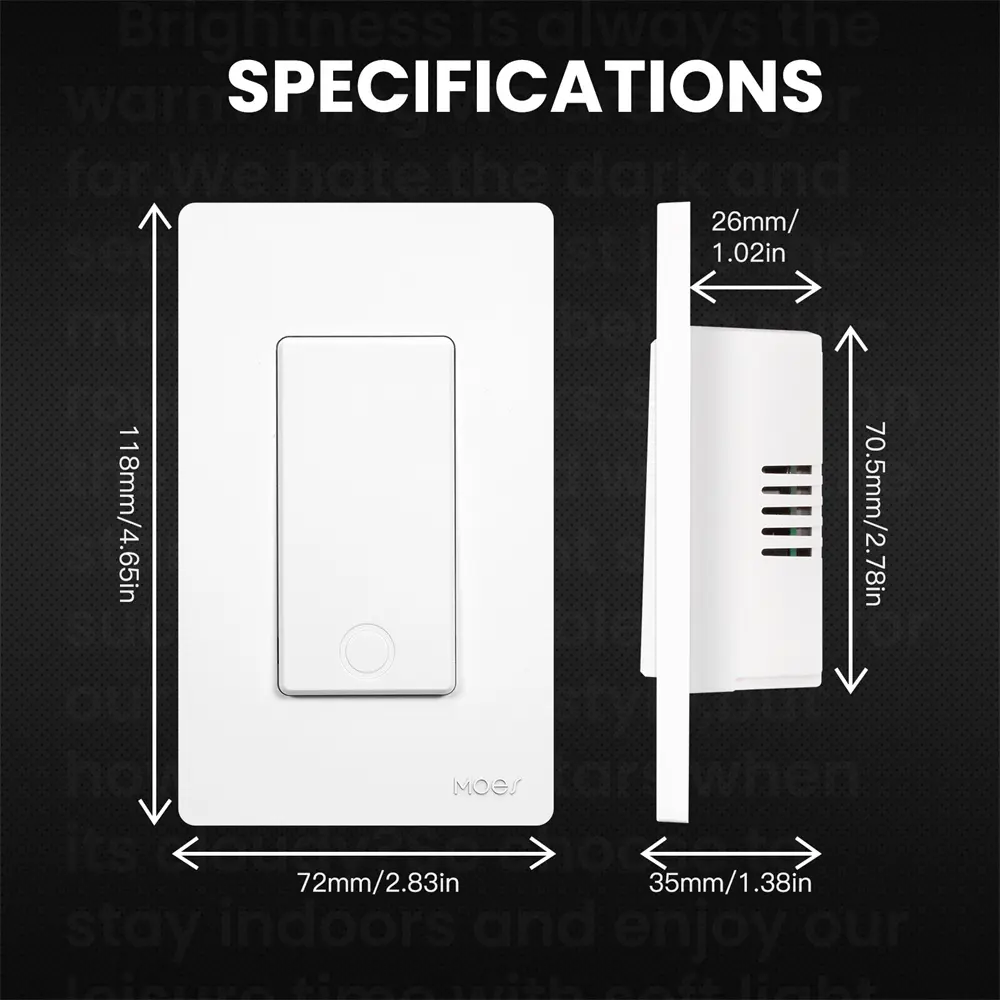 Wholesale MOES New Star Ring Series Tuya Smart WiFi Light Switch Manufacturer, Supplier