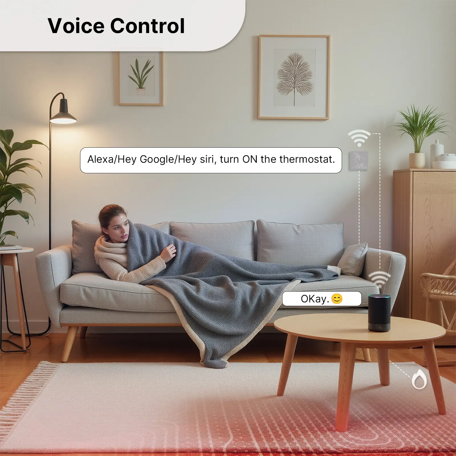 Wholesale MOES Tuya Matter WiFi Smart Thermostat Temperature Controller Water Boiler Electric Heating With Alexa Google Apple Smartthings Manufacturer, Suppliers