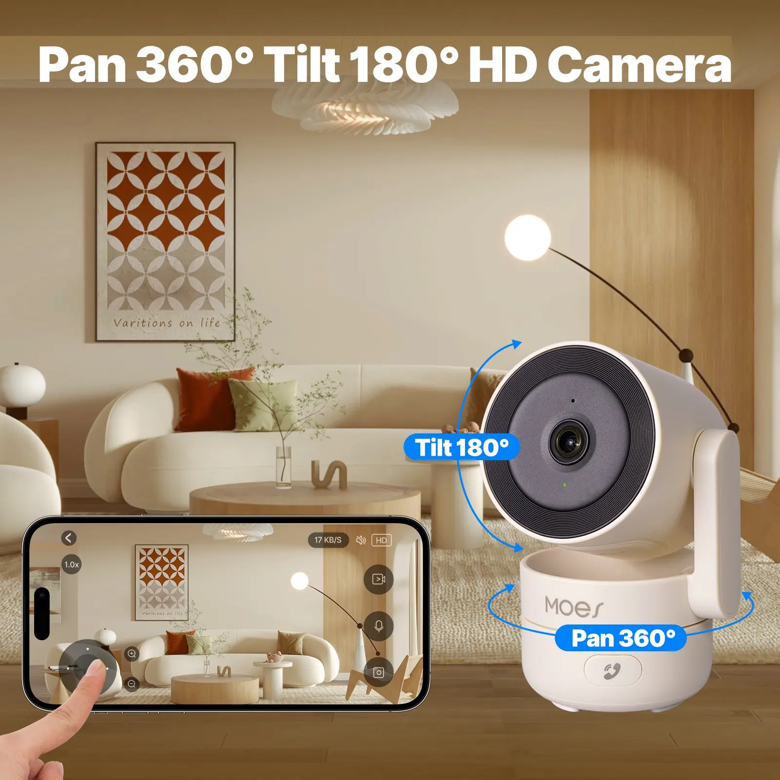 China WiFi Indoor Smart Camera 4MP HD Night Vision Detection Monitor Supplier, Factories