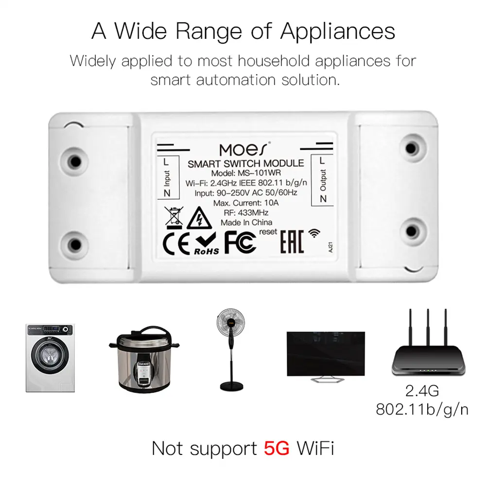 Wholesale RF433Mhz+Wifi Wireless Remote Control Smart Switch,Wall Panel Transmitter Manufacturer, Factory
