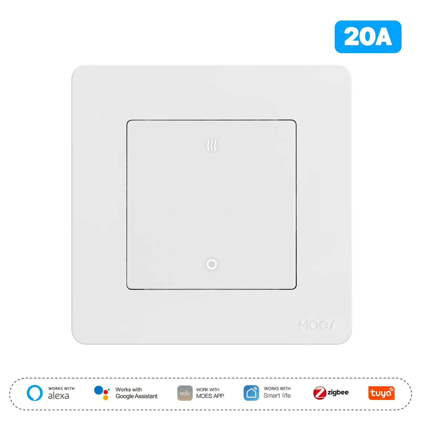 China Tuya 20A ZigBee Smart Heater AC Switch Factories, Factory