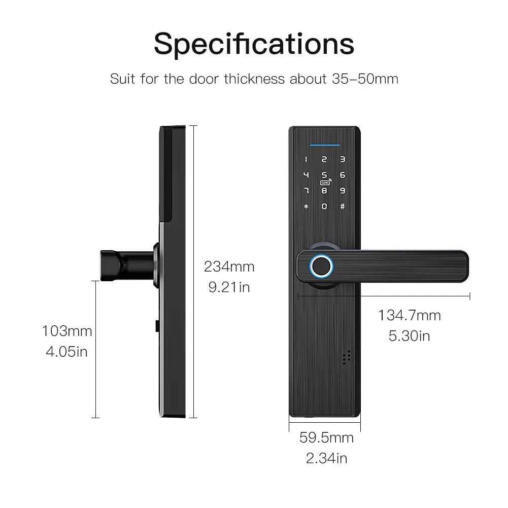 China WiFi Multiple Unlocking Fingerprint Lock, Security Intelligent Lock Factories, Factory