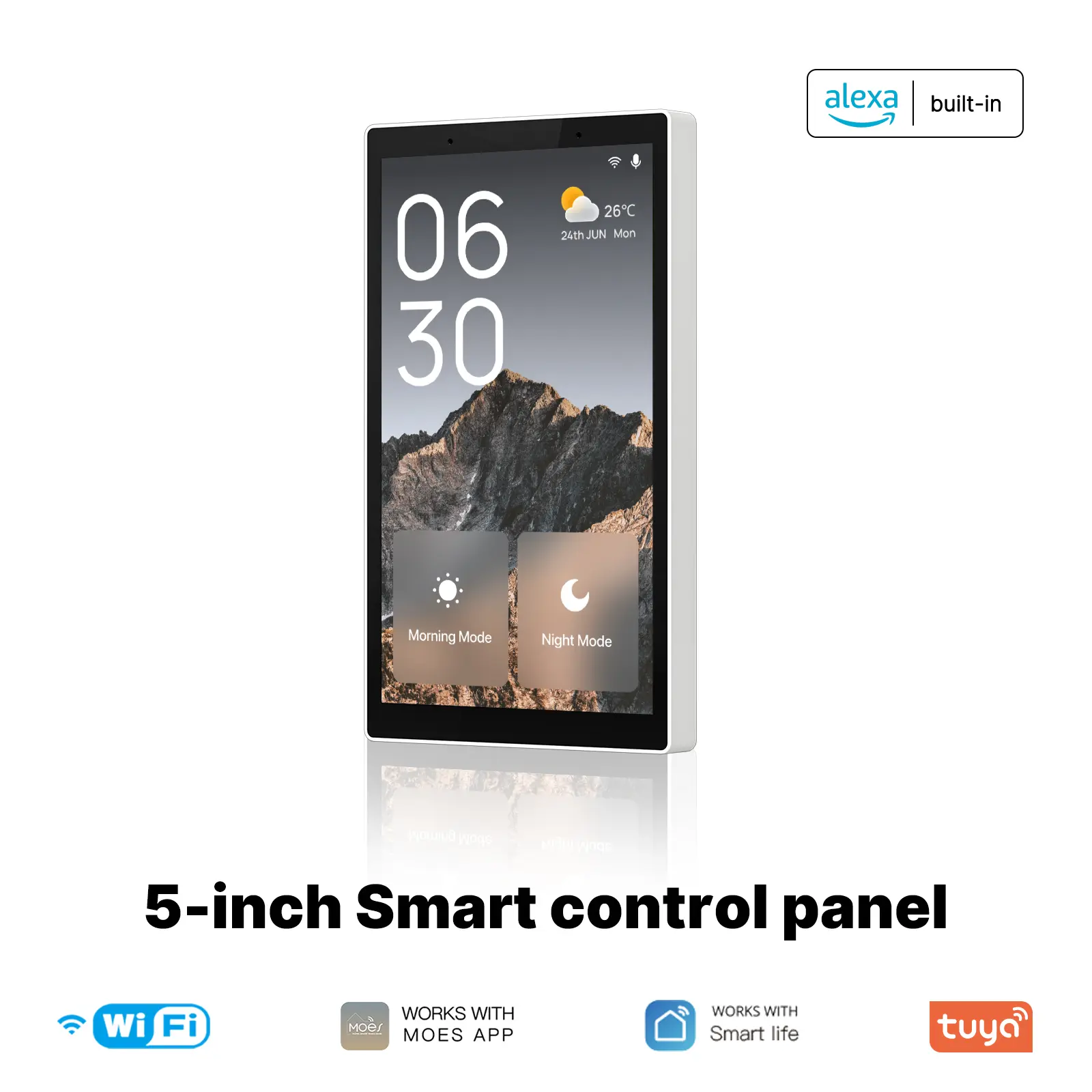Wholesale MOES Wifi Smart 5-inch Touch Screen US Center Control Panel Manufacturer, Manufacturers
