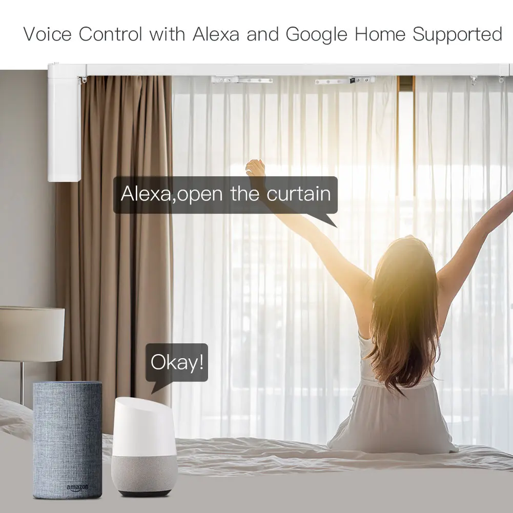 Wholesale MOES Smart WiFi DIY Electric Motorised Spicing Curtain Tracks System Supplier, Suppliers