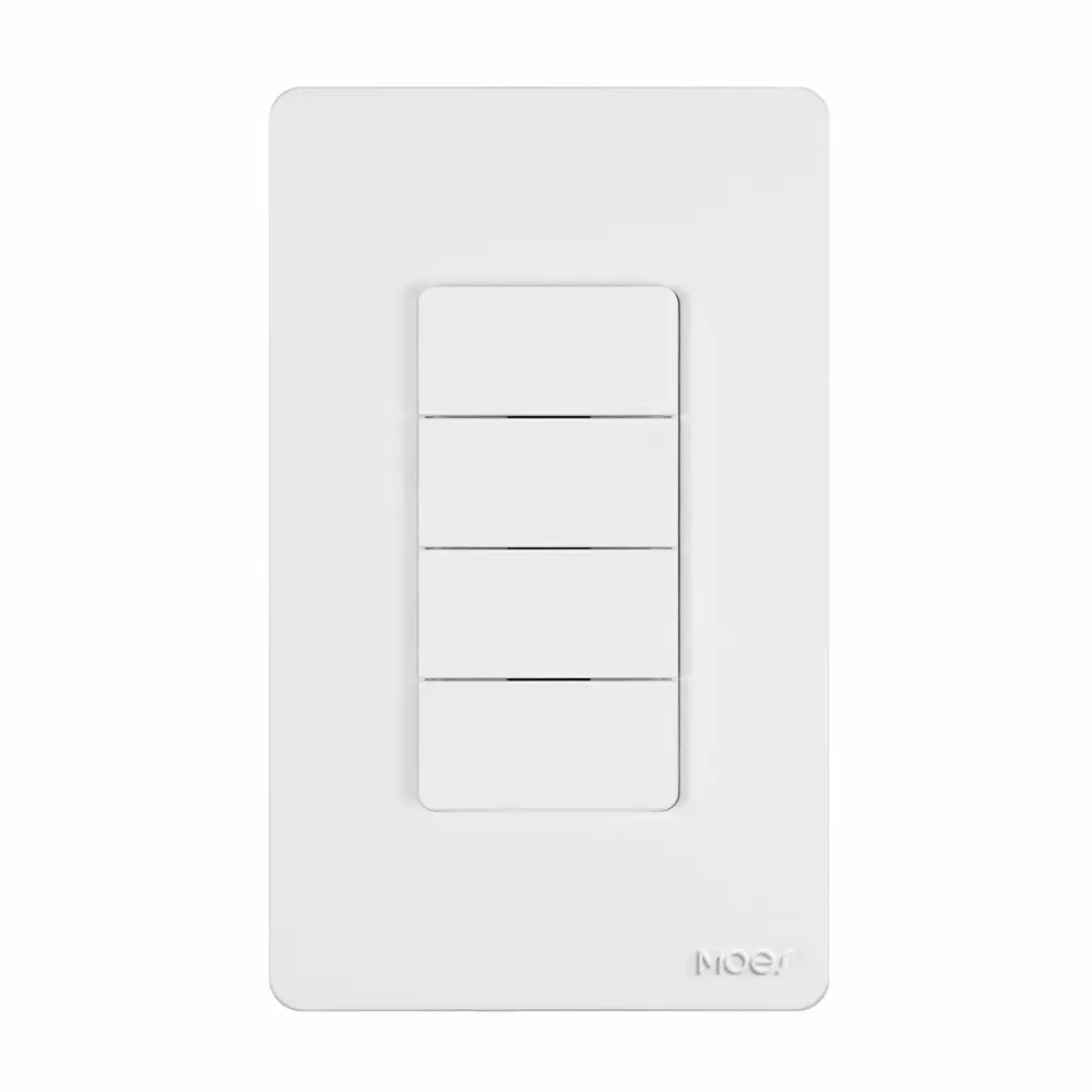 Wholesale MOES Tuya WiFi Smart Switch US Version 1-4 Gang Outgoing Ground Neutral Wire App Remote Control Work With Alexa Google Home Manufacturer, Suppliers