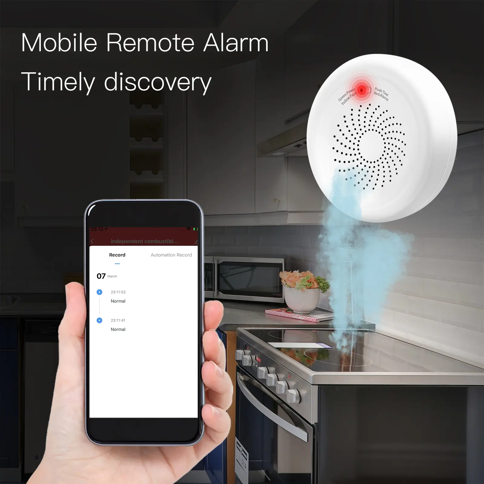 China ZigBee Gas Leakage Detector Flammable Gas Detector Combustible Sensor Tuya Smart Home Security Alarm System Smart Life Alexa Manufacturers, Supplier