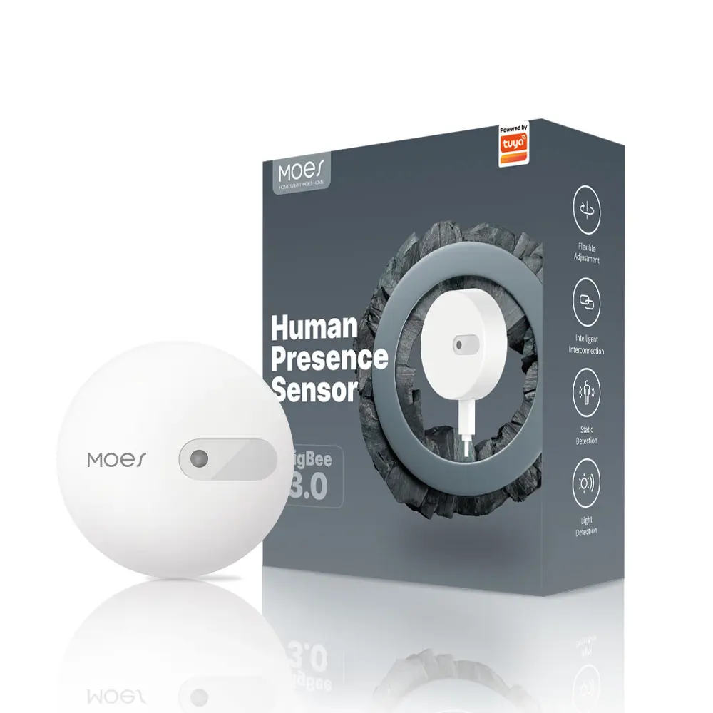 Wholesale MOES ZigBee Human Presence Sensor Detector Radar Wave Detection Sensor Manufacturer, Factory