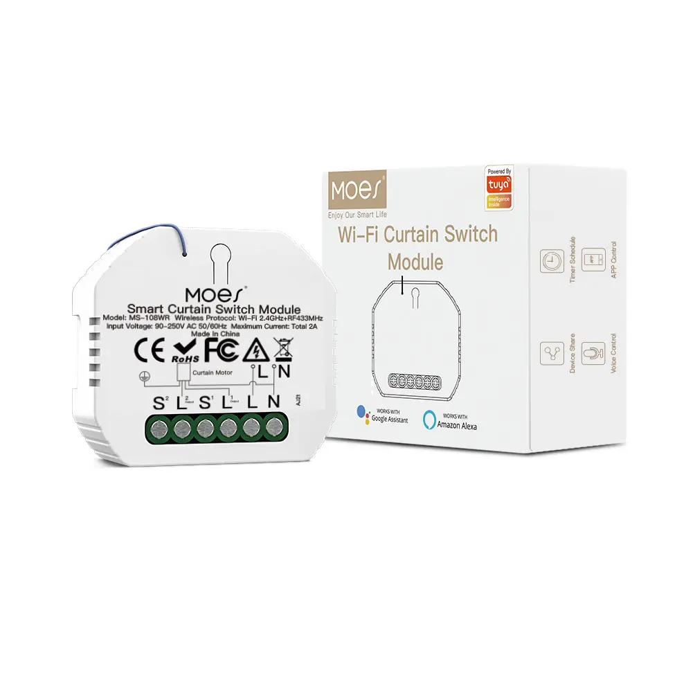 Wholesale WiFi Mini DIY RF433 Smart Roller Blinds Curtain Switch Module Manufacturers, Suppliers