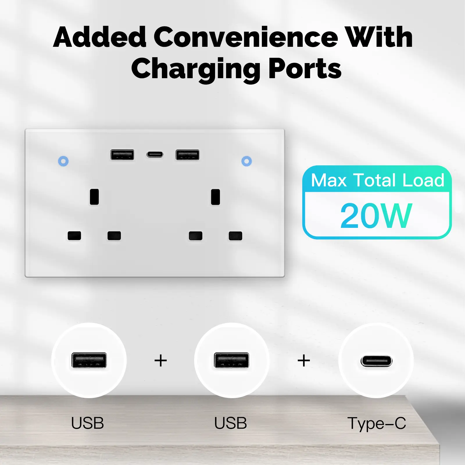 China WiFi  Wall Socket UK Outlet 13A Switch USB Type C Manufacturer, Factories