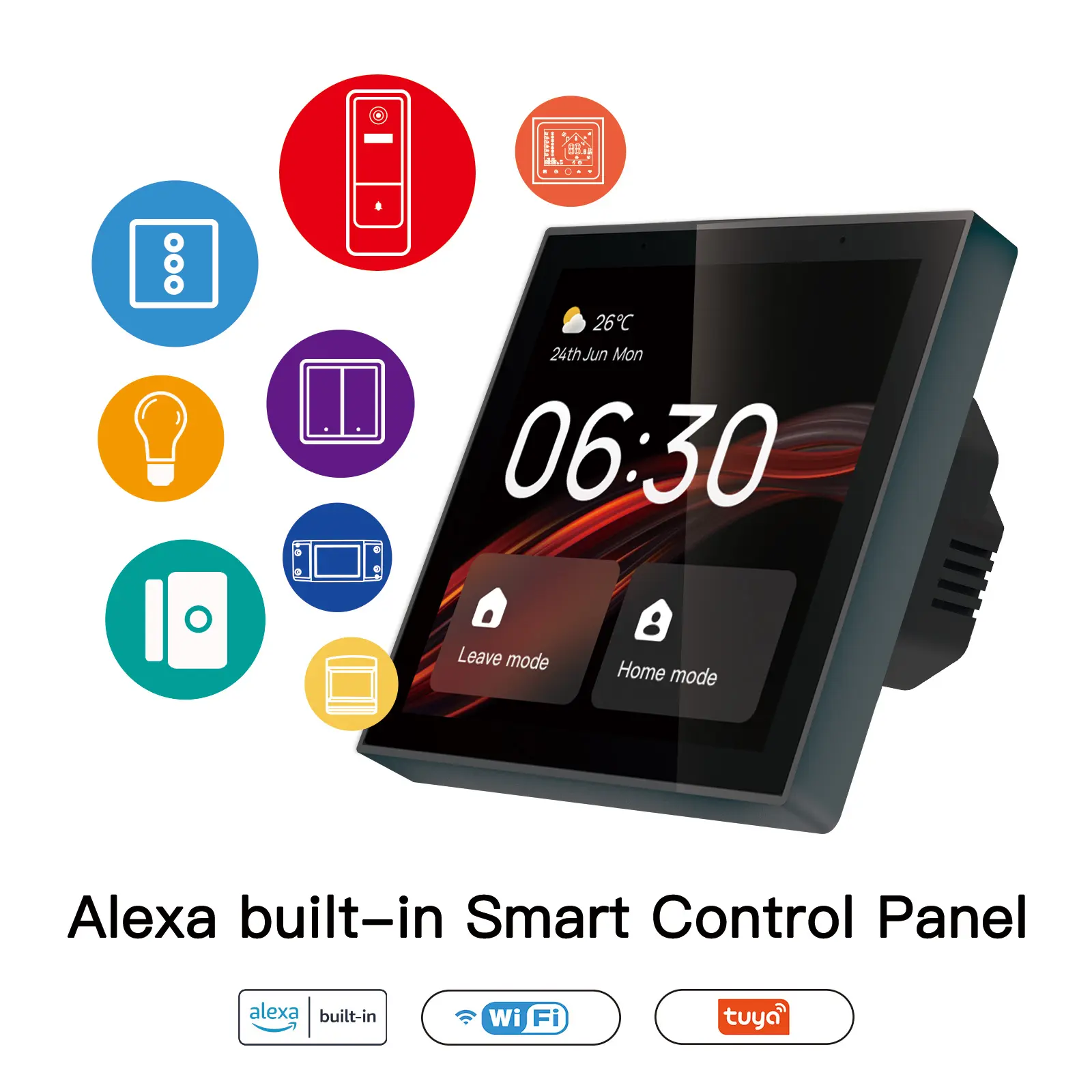 China Tuya Smart Touch Screen Control Panel ZigBee Gateway 4 Inch Manufacturers, Factories