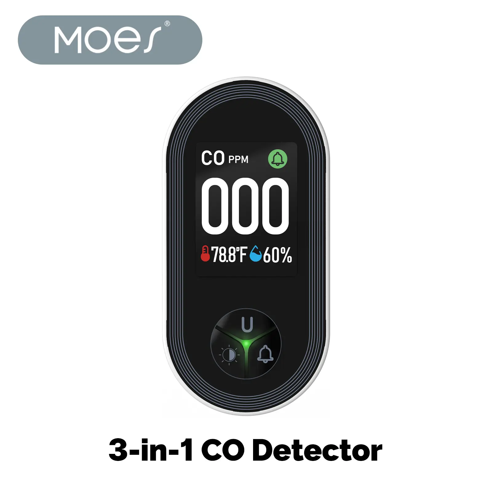 Wholesale MOES Plug-in Carbon Monoxide Detector Temperature Humidity Alarm Monitor Sensor Manufacturers, Supplier