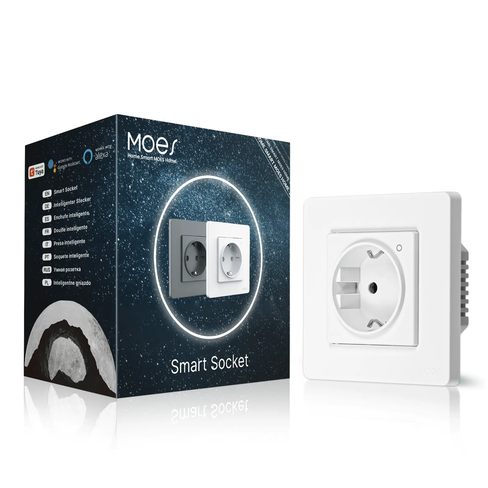 Wholesale MOES Tuya ZigBee Smart EU Socket Supplier, Factory