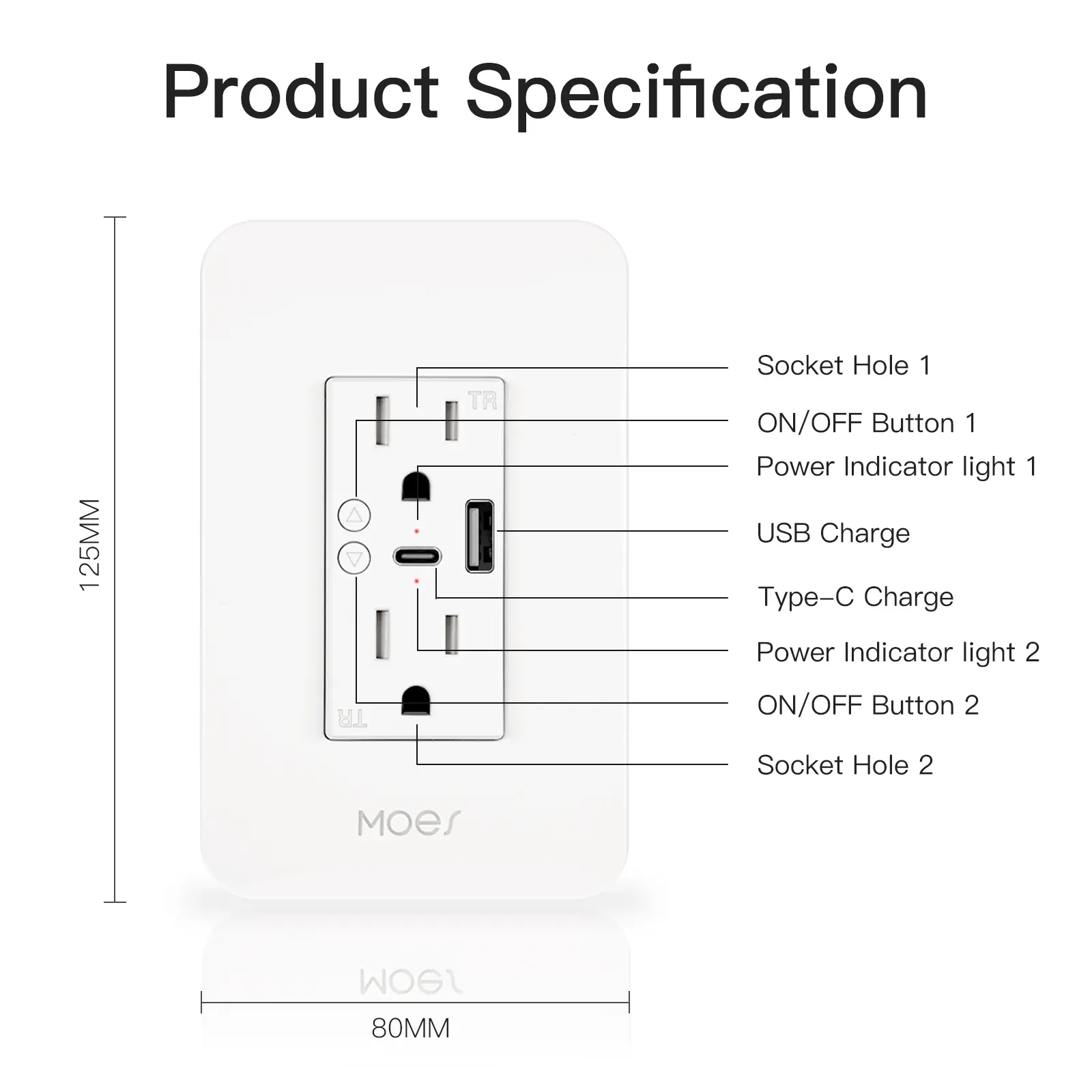 Wholesale WiFi Smart Wall Socket with Type C And USB Outlet Supplier, Suppliers