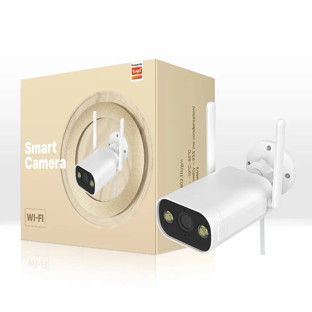 Wholesale MOES WiFi  Smart Outdoor Camera HD 3MP Sound Motion Detection Manufacturers, Supplier