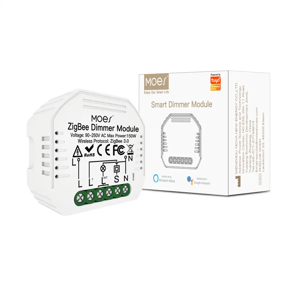 China Moes Tuya ZigBee 3.0 Smart Dimmer Switch Relay Module Supplier, Factory