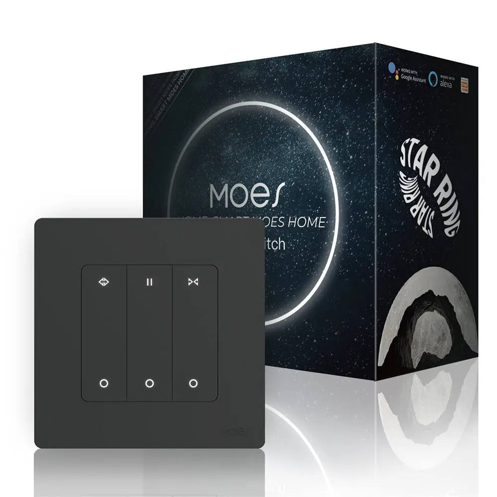 China MOES ZigBee Roller Shutter Electric Curtains Switch Manufacturer, Suppliers