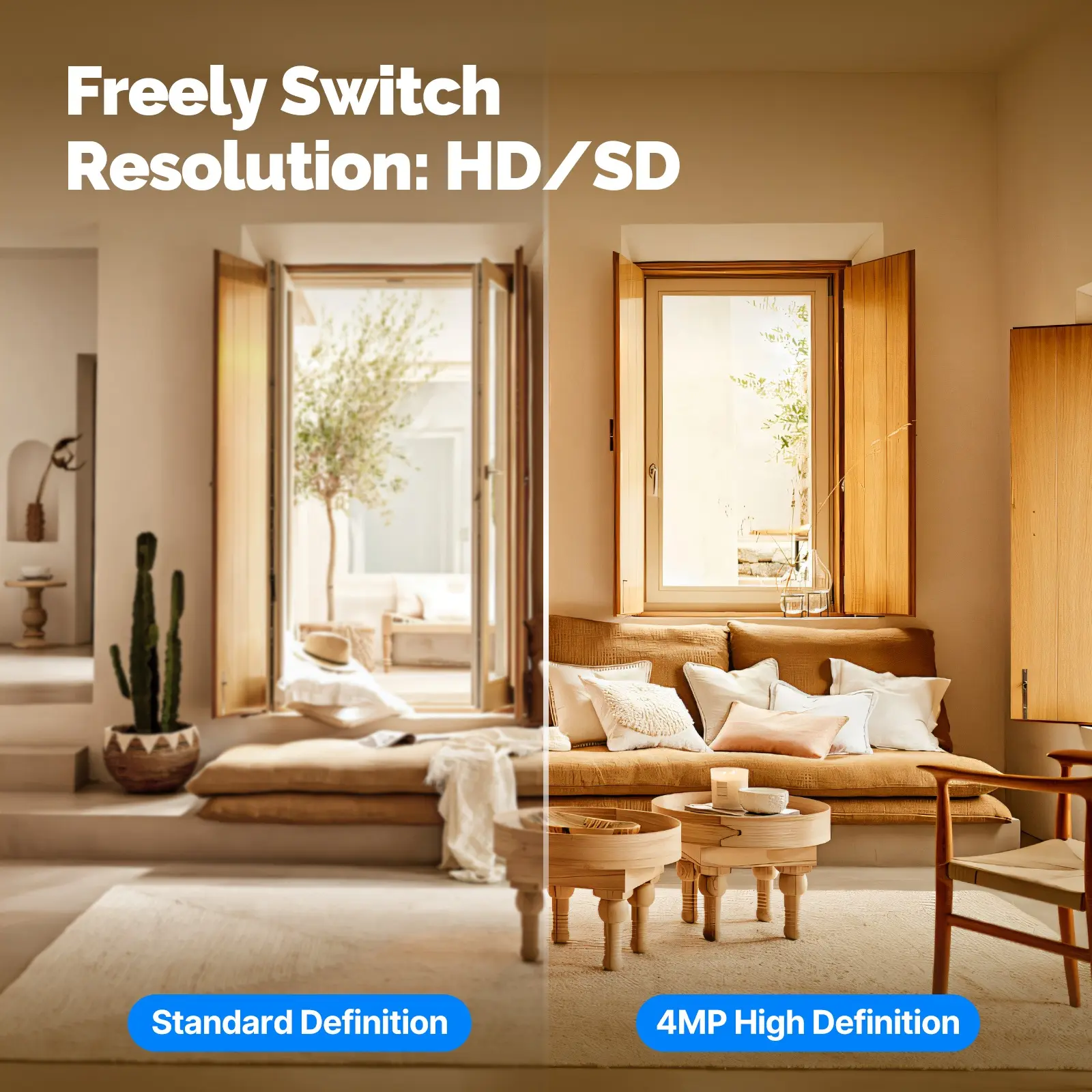 China WiFi Indoor Smart Camera 4MP HD Night Vision Detection Monitor Supplier, Factories