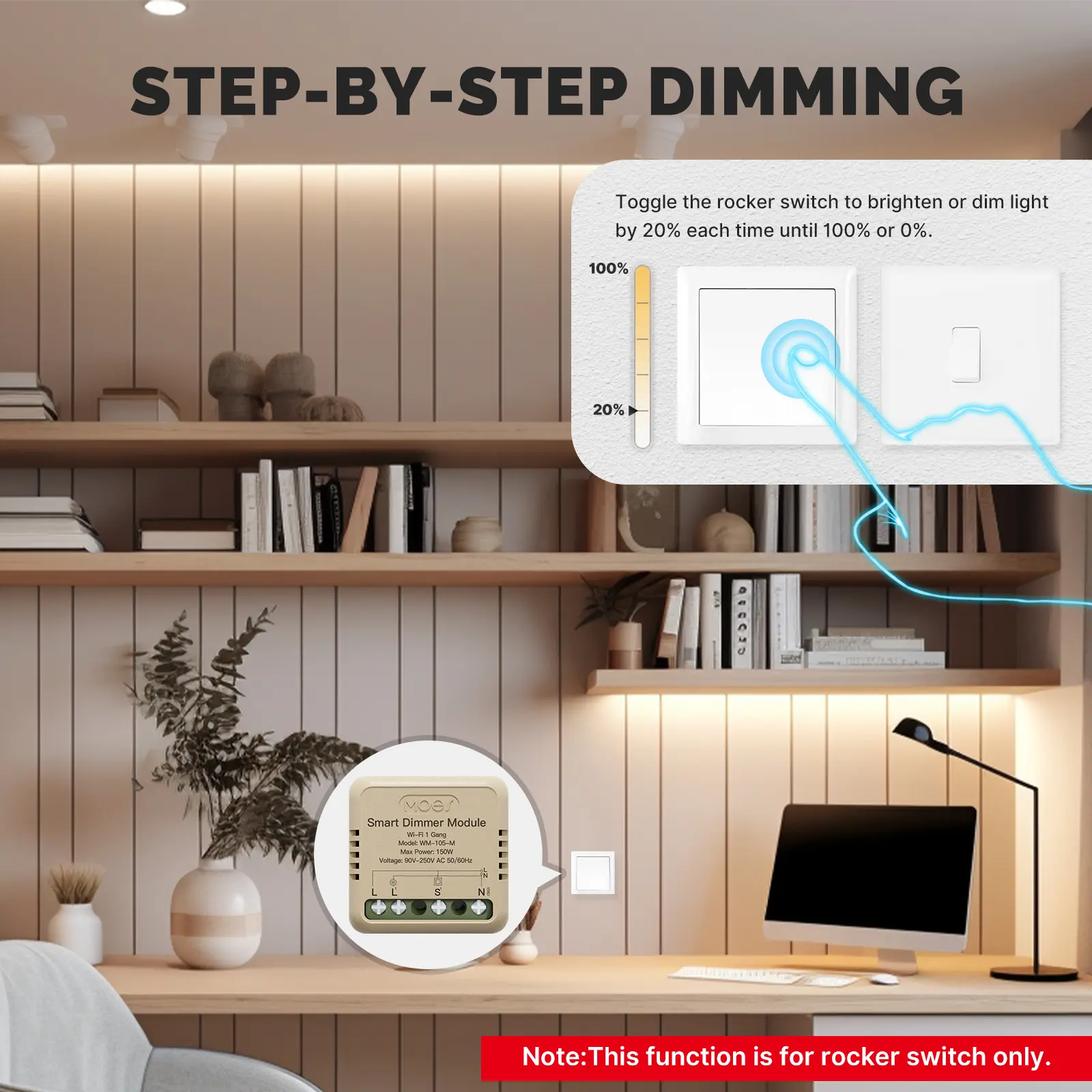 Wholesale Tuya WiFi Smart Dimmer Switch Module Timer Diy Breaker Factories, Factory