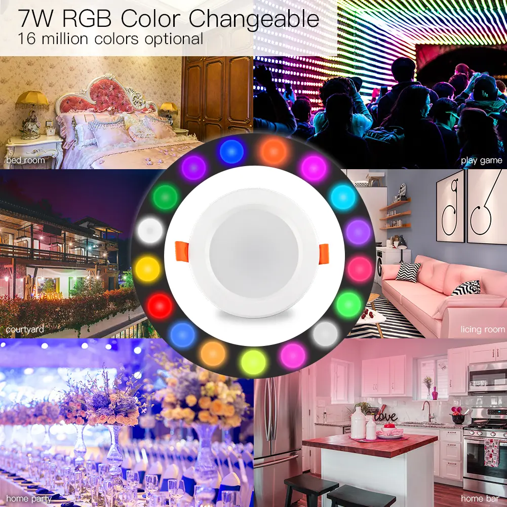 Wholesale MOES WiFi Smart Dimmable Round Recessed LED Spot Light Manufacturers, Suppliers