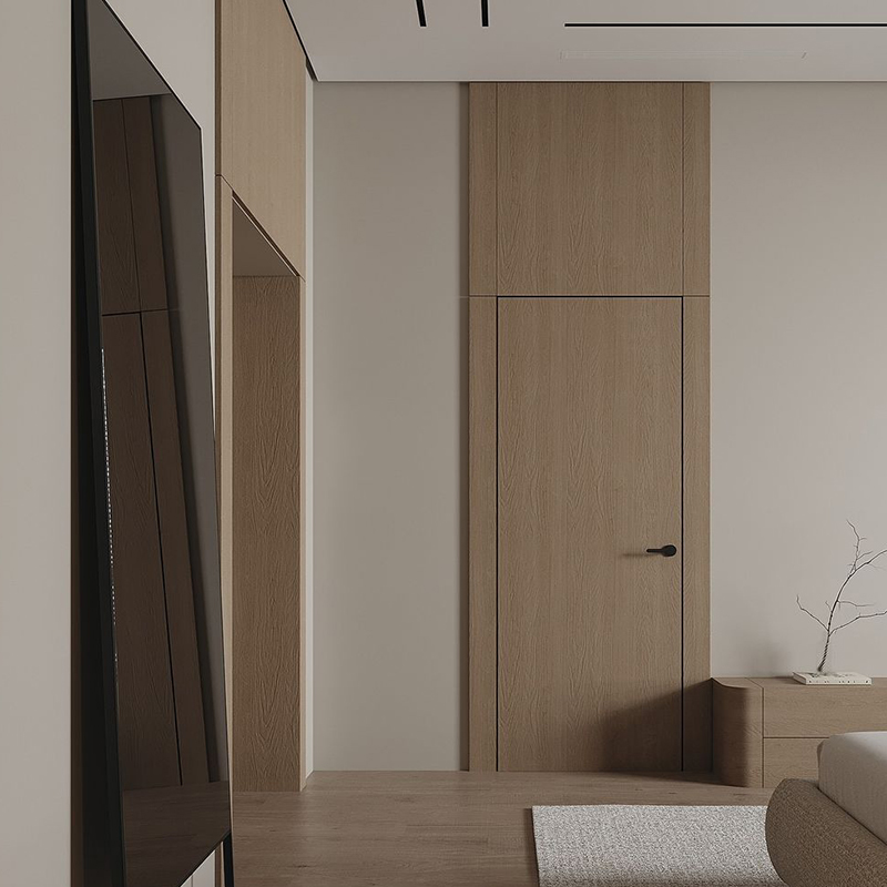 OUNA Safe Aluminum Wood Door for Kids Room Using Eco Friendly Materials and Rounded Edge Design Custom Colors and Sizes