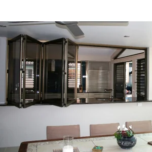 OUNA Commercial Soundproof Aluminum Folding Window