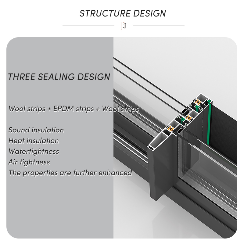 OUNA France Project Engineering Ce Certification Sdl Tempered Glass Aluminum Door and Window Heat Insulation Other Windows