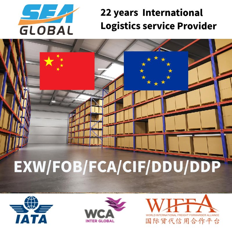 DDU LCL Freight Forwarder Logistics to Portugal Spain France