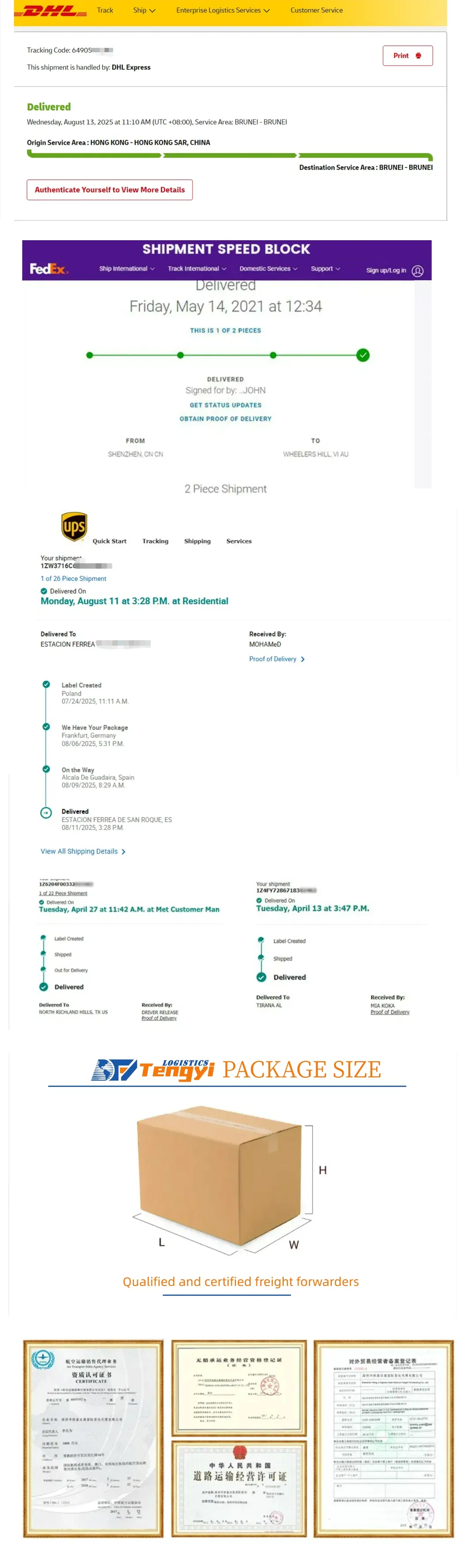 Comprehensive Logistics Info