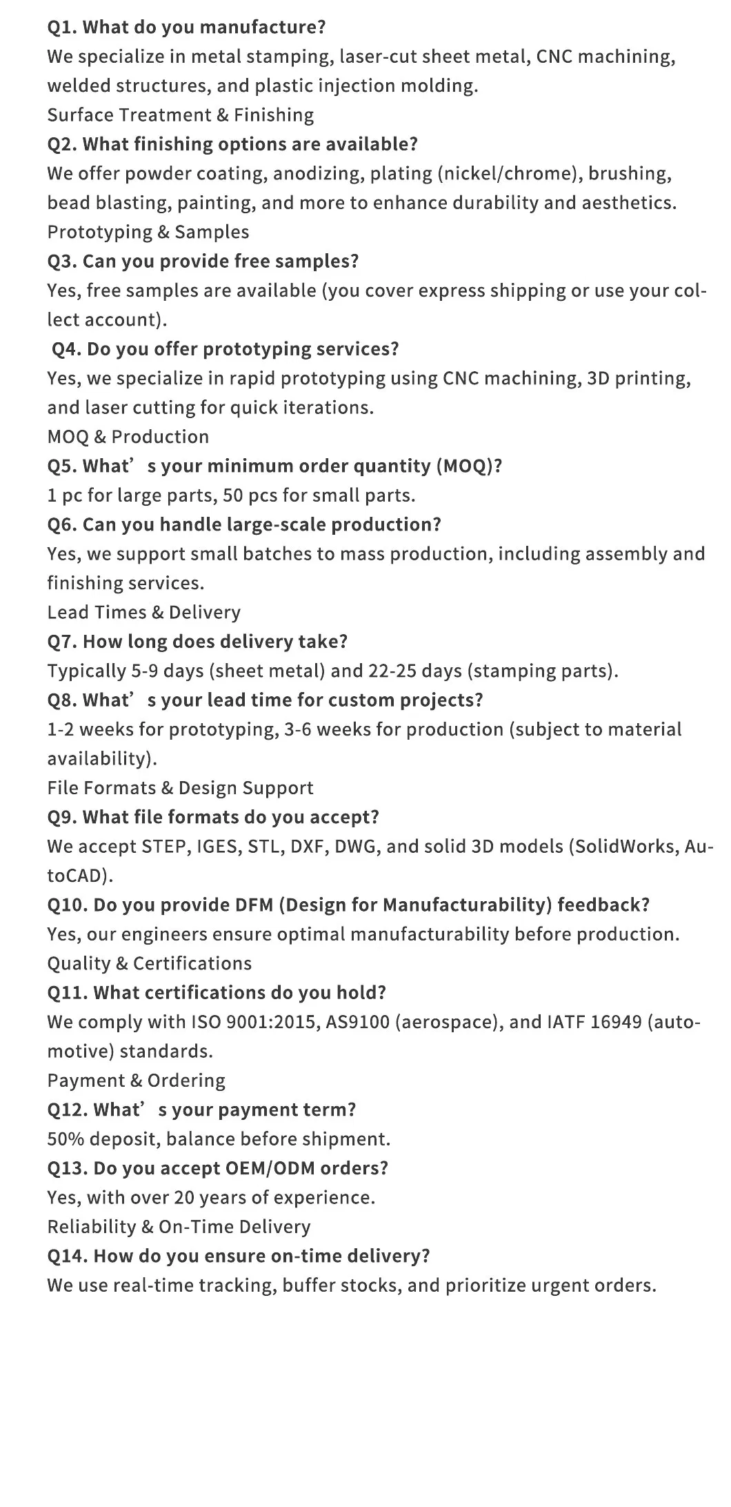 Technical Specifications