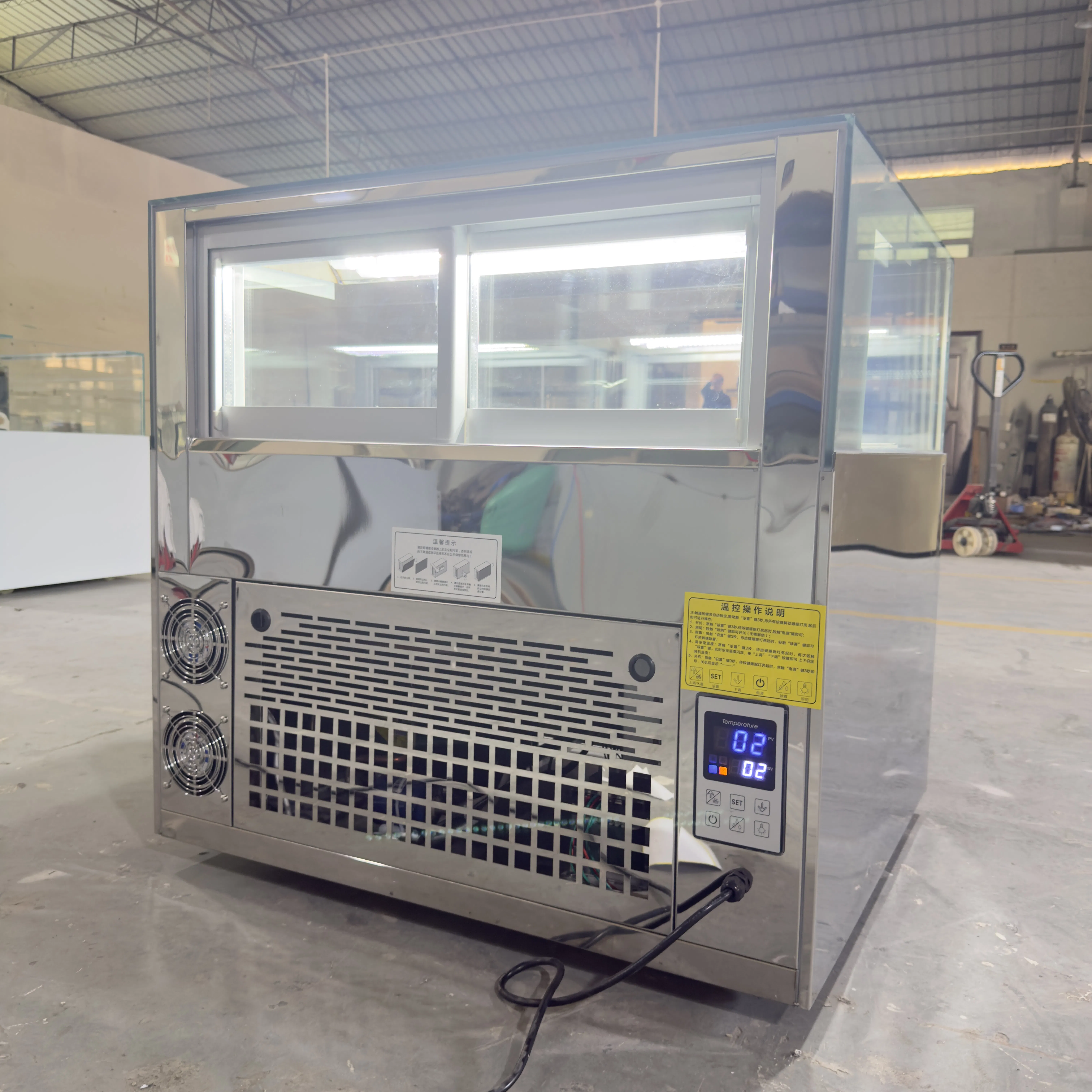 Fresh Cakes Solution with Open Display Chiller for Desserts