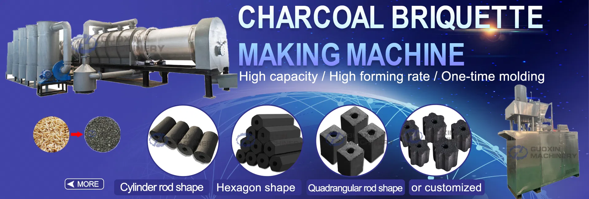 Charcoal Making Machine Full Line