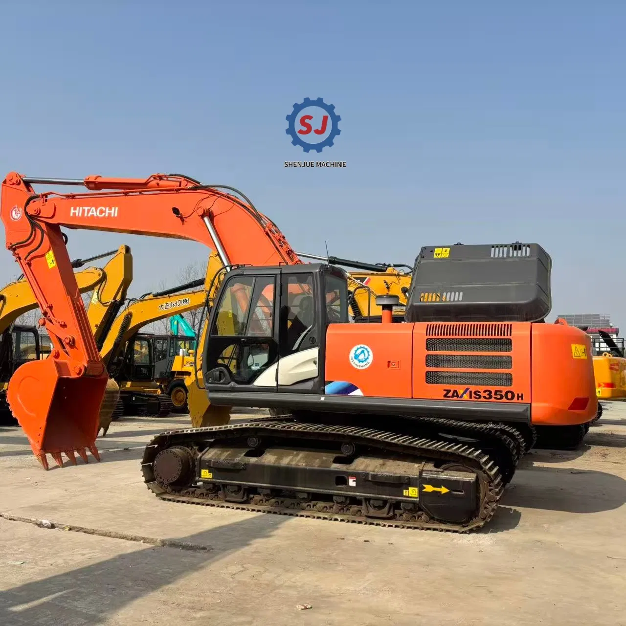 Construction Excavator Hitachi Zx350h Excavator Japan Original 35 Ton Excavator used Isuzu Engine