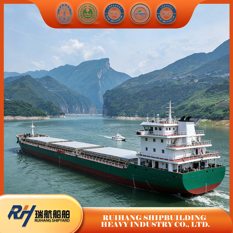 Reliable River-Sea Direct-Transport Vessel with Hatch Cover for Multi-Modal Shipping