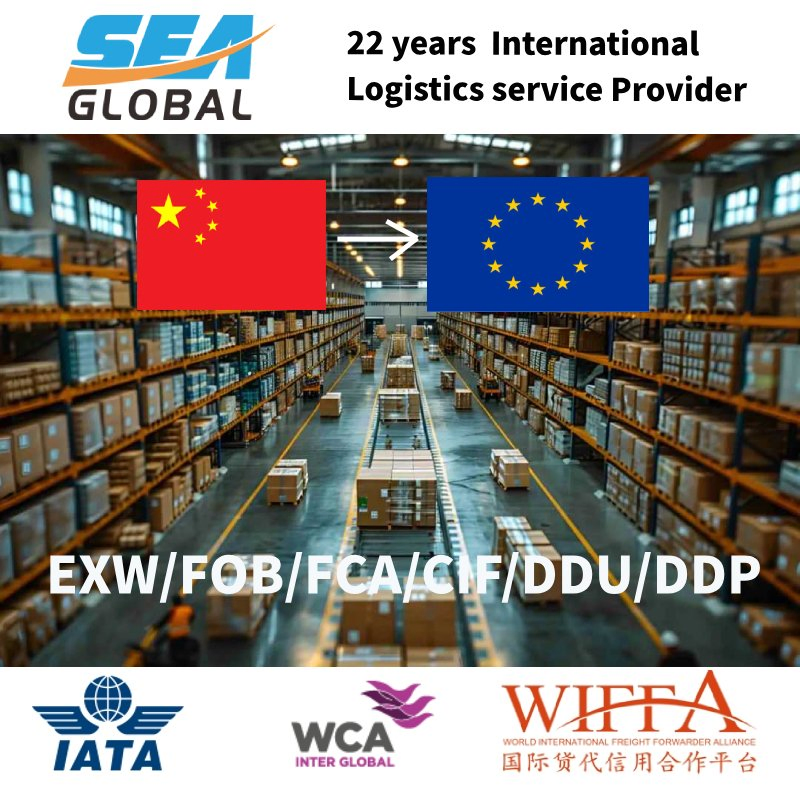 DDU LCL Freight Forwarder Logistics to Portugal Spain France