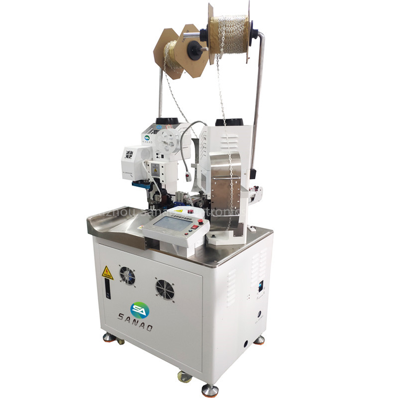 SA-St100 Factory Sell Full Automatic Wire Crimping Machine Cable Cutting and Stripping Terminal Crimp Equipment