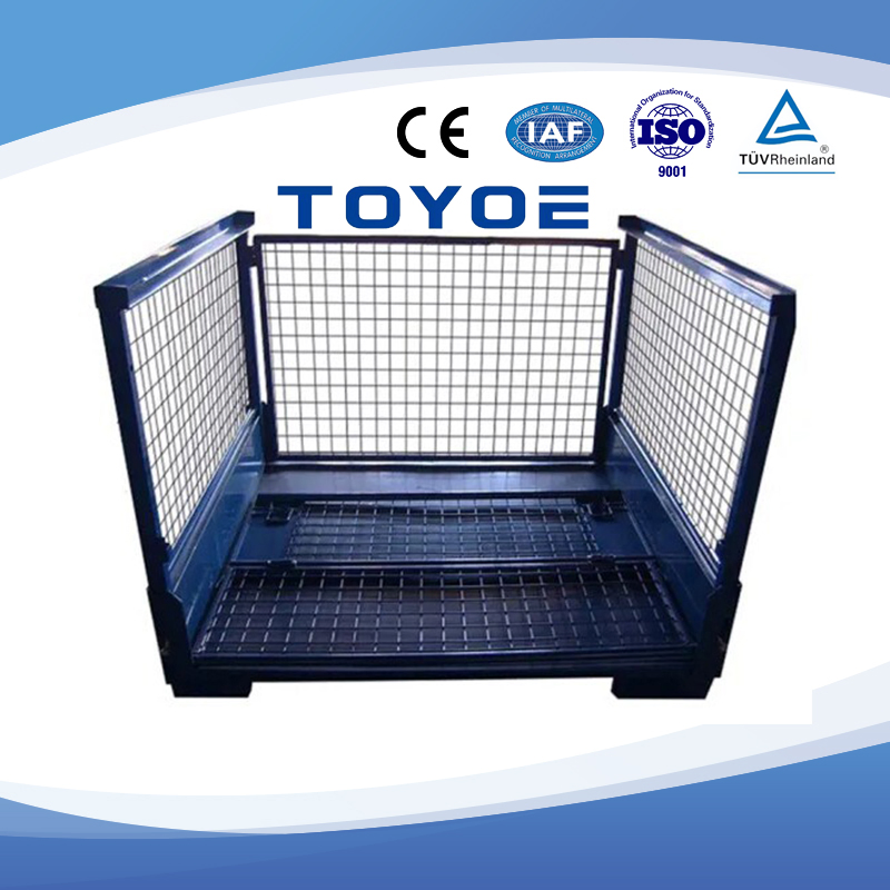 RFID Logistics Tracking High-Load Shipping Rack Metal Container Storage Rack Iron for Storage and Transportation of Heavy Components