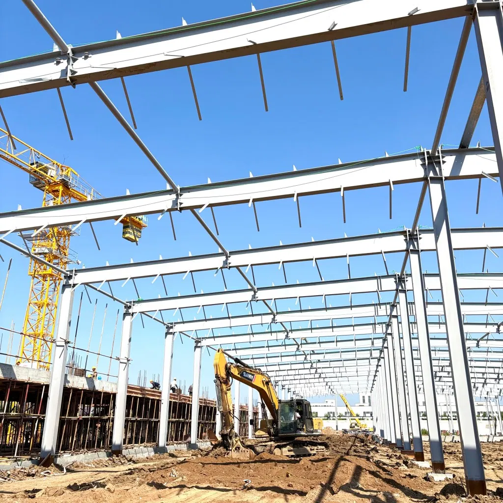 Modern Prefab Steel Structure Workshop Building for Industrial Warehouse Applications.