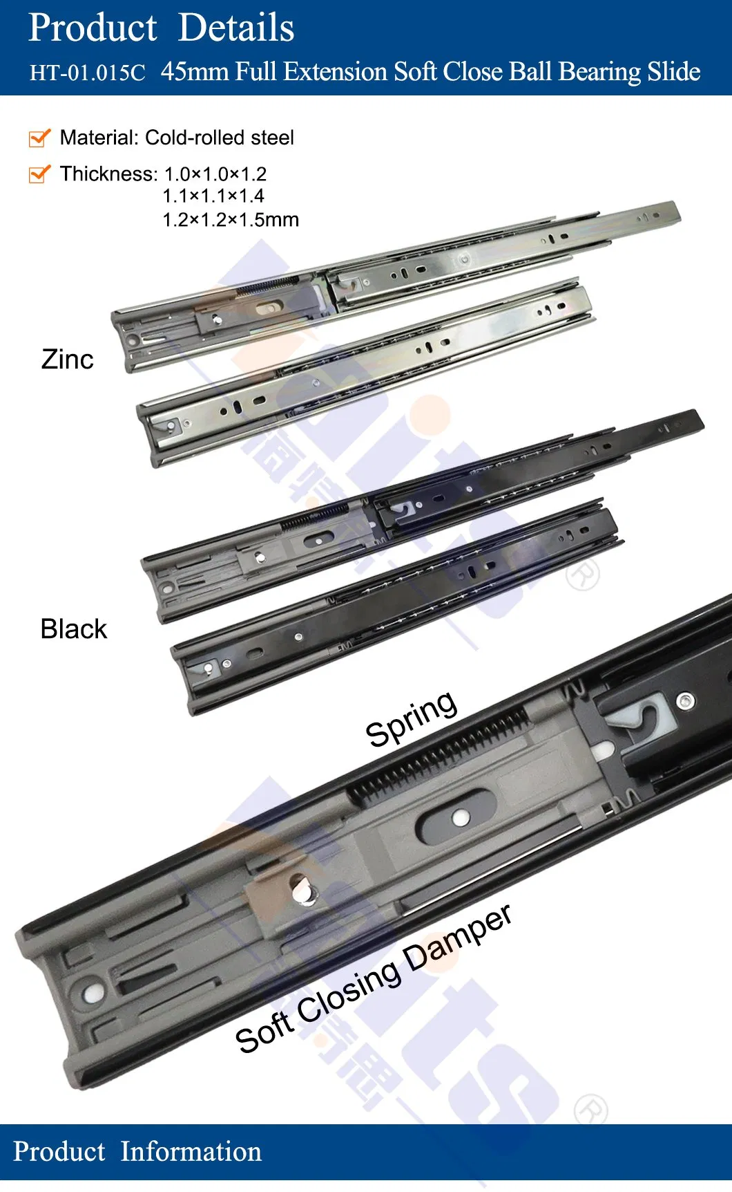 Full Extension Drawer Slide